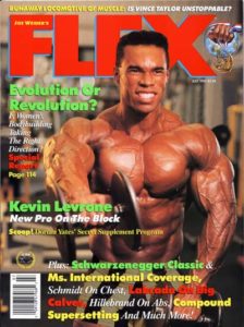 le cover delle copertine delle riviste di bodybuilding dedicate a Kevin Levrone pro ifbb
