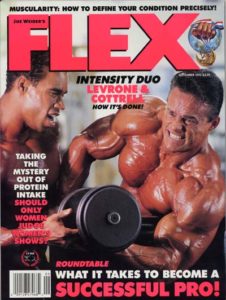 le cover delle copertine delle riviste di bodybuilding dedicate a Kevin Levrone pro ifbb