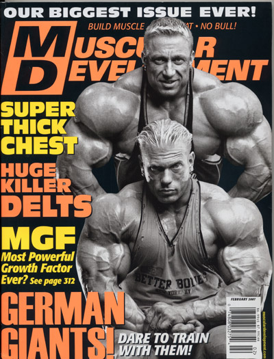 cover delle riviste di bodybuilding dedicate a Markus Ruhl pro ifbb