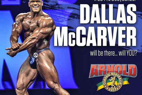Dallas McCarver pro ifbb sarà in australia per l'ARnold Classic Australia 2017
