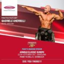 gabriele andriulli all'arnold classic europe 2017 presso lo stand panatta sport