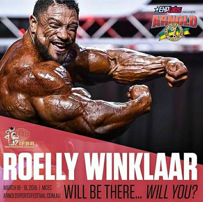 roelly winklaar sarà in australia per l'Arnold Classic Australia 2018