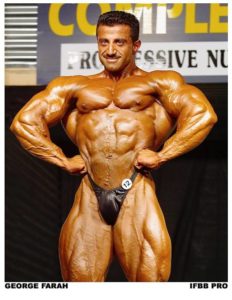 George Farah pro ifbb posa di apertura dei dorsali