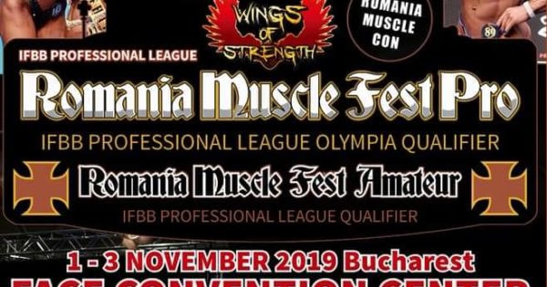 2019 romania muscle fest pro locandina
