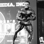 derek lunsford pro ifbb posa di most muscular sul palco del mister olympia