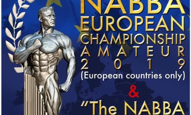 2019 EUROPEAN CHAMPIONSHIPS NABBA locandina