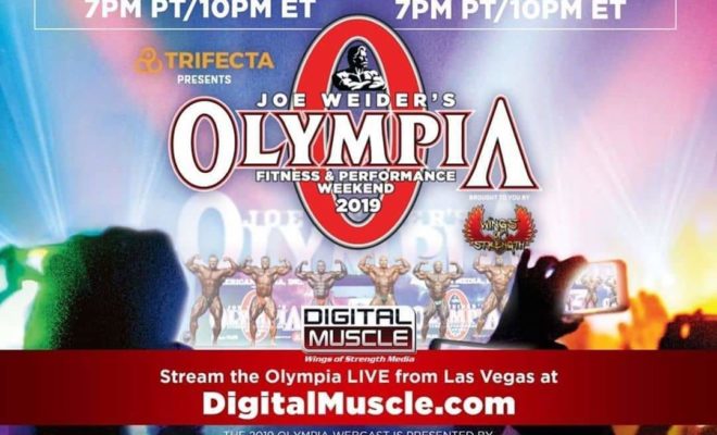 diretta streaming del mr Olympia 2019?