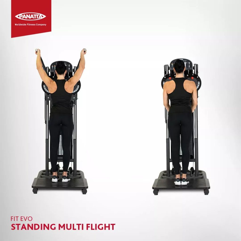 PANATTA STANDING MULTI-FLIGHT esercizio cross over per i pettorali