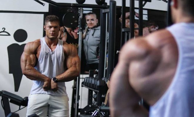 Wesley Vissers pro ifbb classic physique posa in palestra