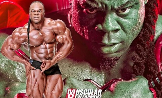 kai greene pro ifbb 3 volte Arnold classic Champion sul numero di muscular development di dicembre 2019