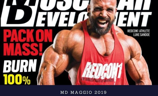 luke sandoe sulla cover di md maggio 2019