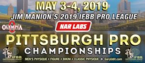 score cards del 2019 Pittsburgh Pro - IFBB