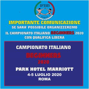 campionato italiano beginners 2020