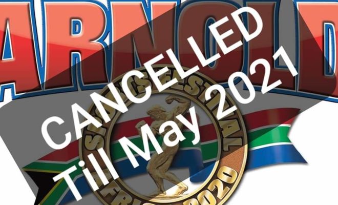 2020 arnold classic africa cancellato posticipato a maggio 2021