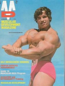 arnold sulla cover di muscular development
