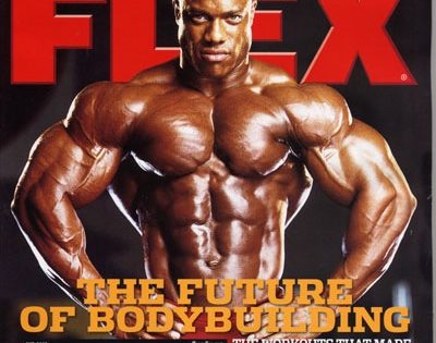 le cover delle riviste del settore di bodybuilding dedicate a PHIL HEATH flex magazine
