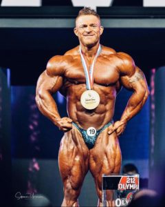 flex lewis ul palco del mister olympia posa most muscolar