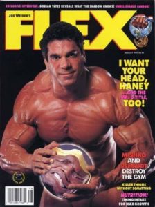 lou ferrigno sulla cover della rivista flex magazine