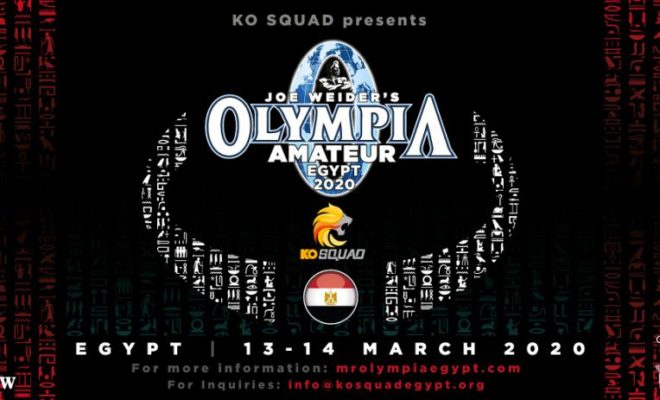 2020 Amateur Olympia Egypt locandina