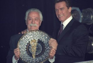 Joe Weider and Arnold Schwarzenegger - 2000 Arnold Classic