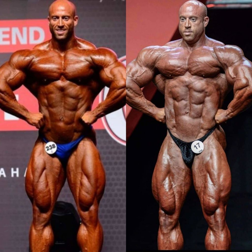 petar klancir un confronto virtuale tra la condizione dell'Olympia Amateur Prague 2015 VS Arnold Classic Europe 2016