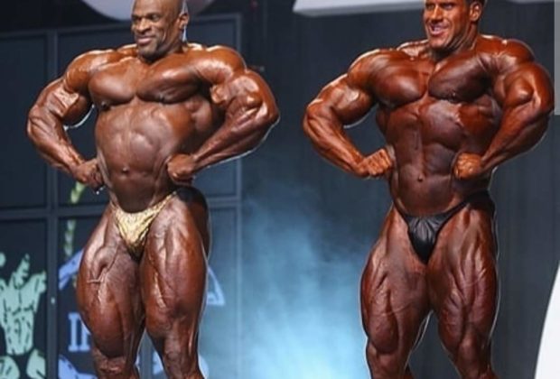 ronnie coleman vs jay cutler sul palco del mister olympia 2006