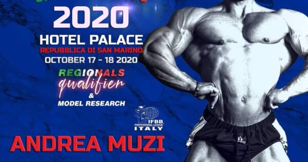 andrea muzi presente all'Italian Championships 2020 ifbb pro league italy