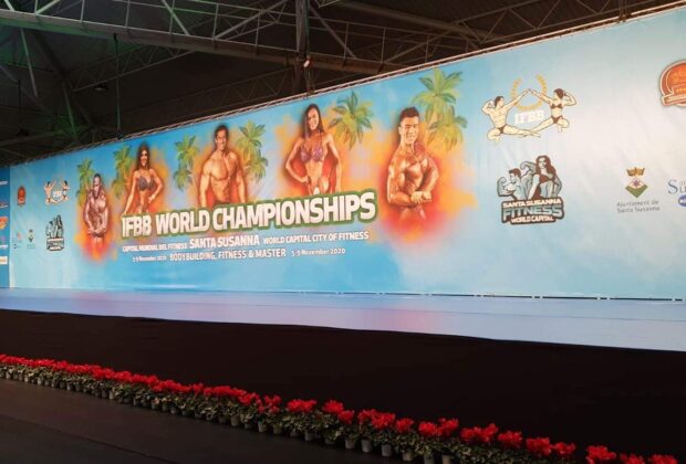 il palco IFBB WORLD CHAMPIONSHIPS BODYBUILDING & FITNESS & MASTER 2020