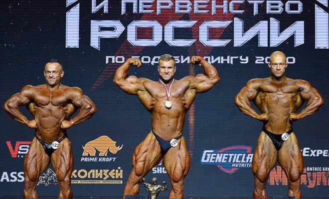 VITALY UGOLNIKOV sul palco dei campionati russi IFBB