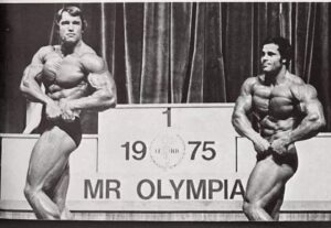 mister olympia 1975 arnold Schwarzenegger vs franco