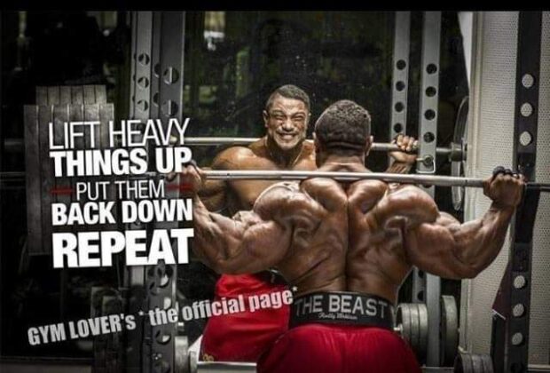 roelly winklaar motivation "lift heavy things up put them back down repeat"