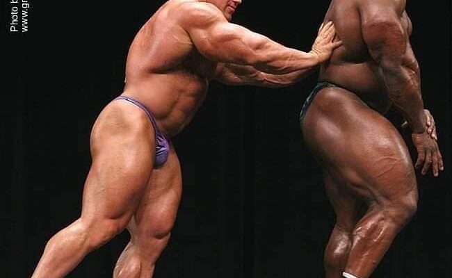 ronnie coleman e jay cutler in una guest posing