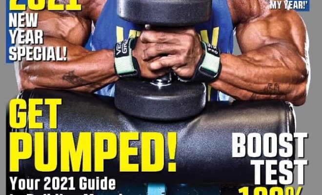 sergio oliva jr sulla cover della rivista muscular develoment di gennaio 2021