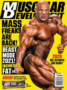big rami mister olympia 2020 conquista la cover di muscular development di marzo 2021