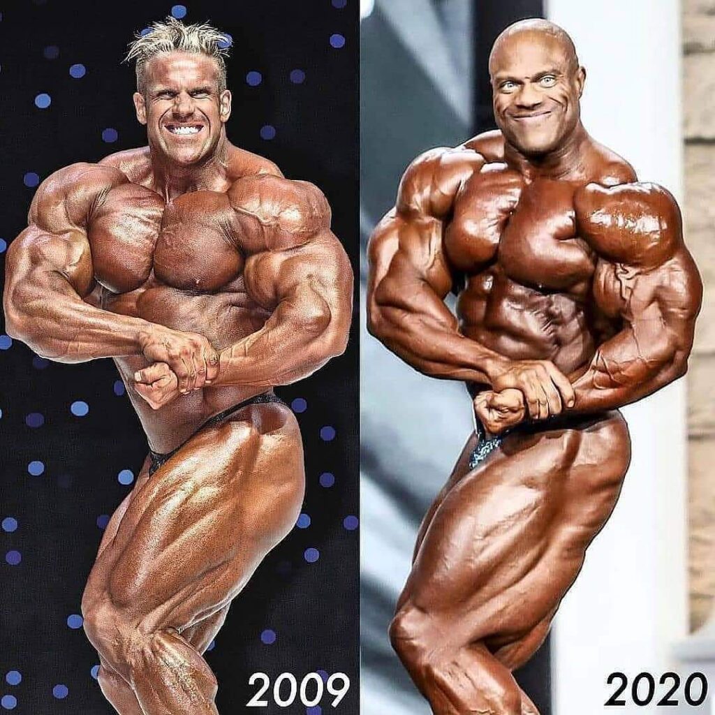 jay cutler del 2009 vs phil heath del 2020