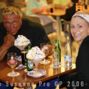 markus ruhl festeggia il suo secondo posto mangiando il gelato insieme a sua moglie simone ruhl ad una settimana dal mister olympia 2006