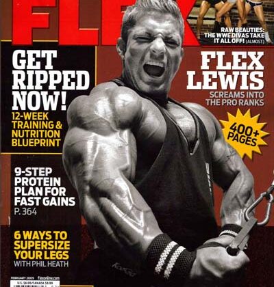 flex lewis sulla cover di flex magazine di febbraio 2009