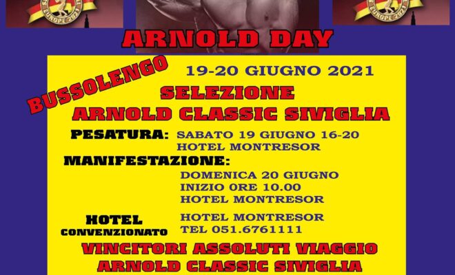 2021 arnold day ifbb italia locandina