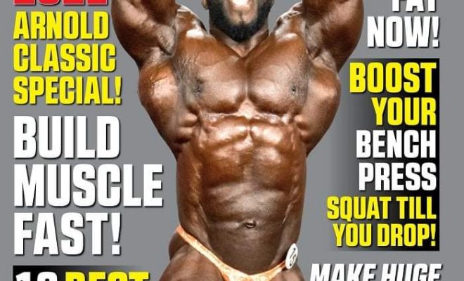 akim williams sulla cover della rivista muscular development di settembre 2021
