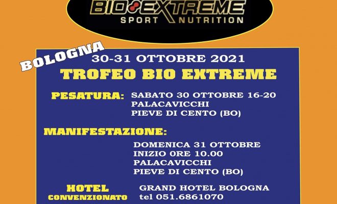 TROFEO BIO EXTREME IFBB 2021 LOCANDINA