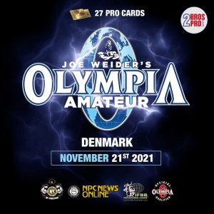 2021 NPC WORLDWIDE AMATEUR OLYMPIA DENMARK locandina