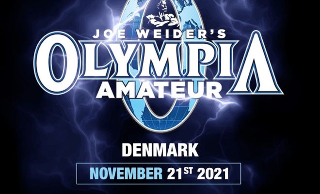 2021 NPC WORLDWIDE AMATEUR OLYMPIA DENMARK locandina