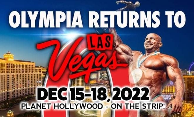 le date del mister olympia 2022 il ritorno a Las Vegas