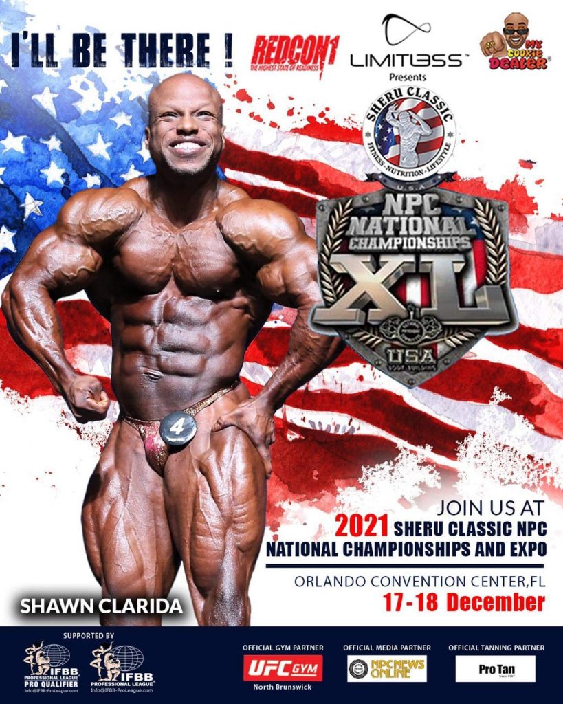 shaun clarida will be at 2021 Sheru Classic NPC NATIONAL CHAMPIONSHIPS