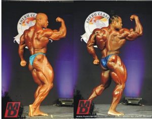 un confronto tra phil heath e kai greene sul palco dello sheru classic 2012