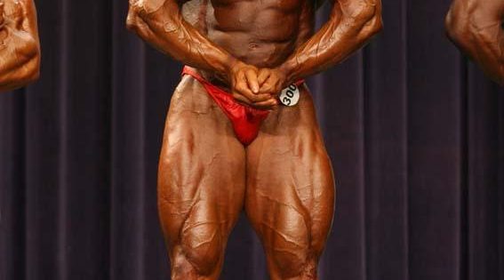 posa di most muscular per David Pulcinella sul palco della NPC