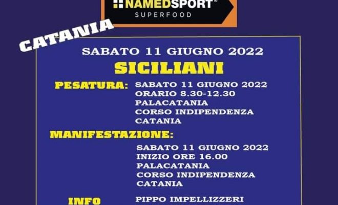 campionati siciliani IFBB ITALIA 2022 locandina