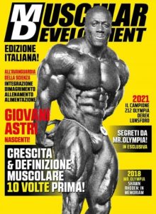 la prima cover della rivista muscular development in italiano febbraio 2022