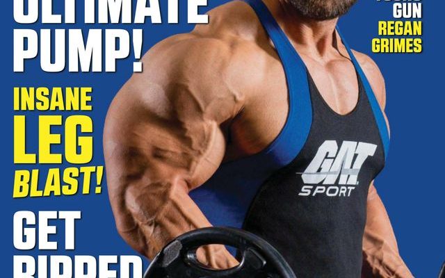 regan grimes sulla cover della rivista muscular development di aprile 2022