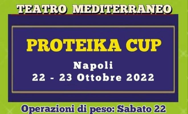 PROTEIKA CUP IFBB ITALIA 2022 LOCANDINA
